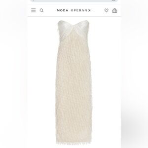 Alejandra Alonso Rojas Draped Bustier Midi Dress size 6 NWT
